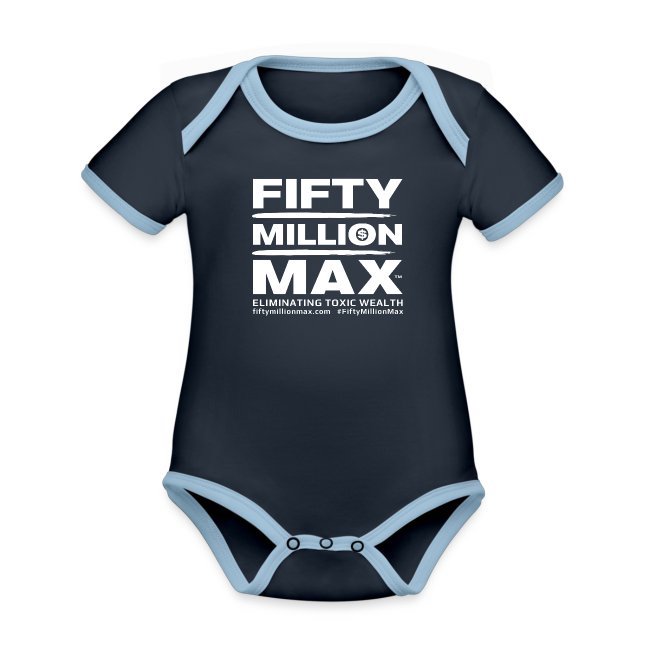 Fifty Million Max™; Organic Baby Contrasting Bodysuit.