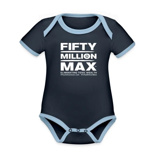 Fifty Million Max™ Organic Baby Contrasting Bodysuit USA Store